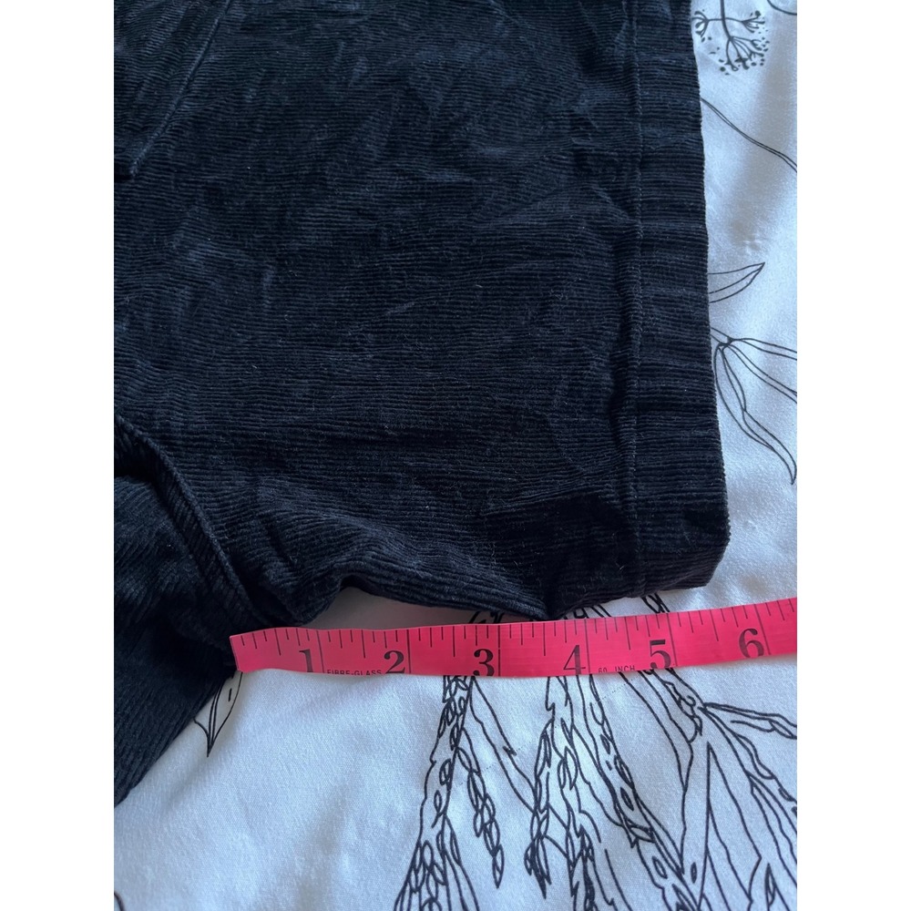 Bear Bottom Corduroy Shorts Mens Large Black Elastic Waist Drawstring 5.5" - Picture 5 of 6